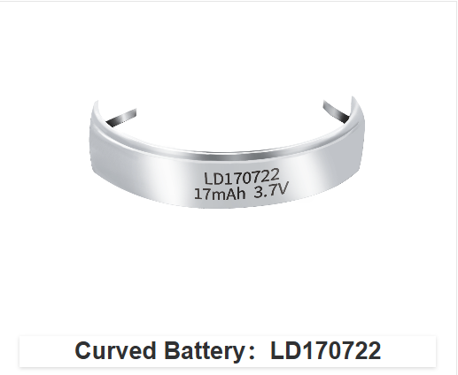 Gebogene Batterie für intelligente Armbänder