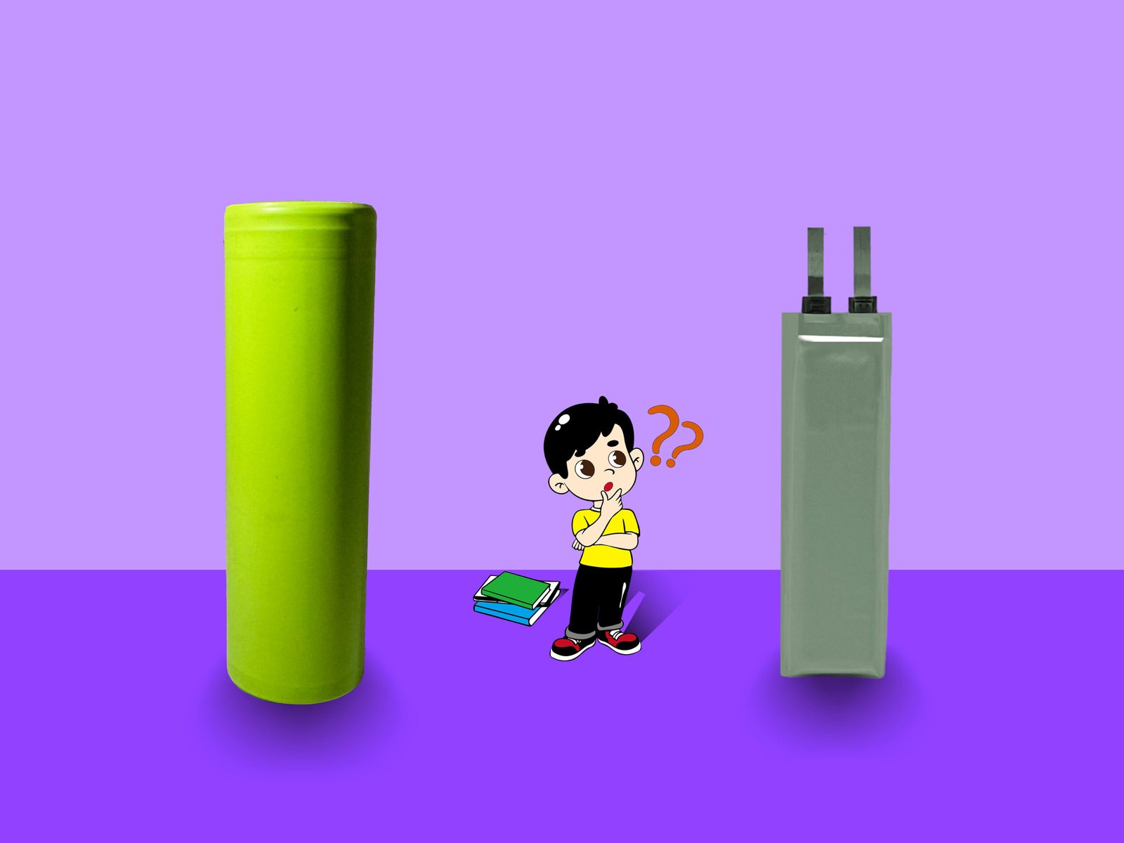 Li-Polymer-Batteriezelle vs. zylindrische Zelle